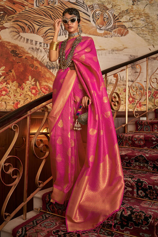 KURINA RANI BLENDED SILK ZARI WEAVE SOFT SAREE